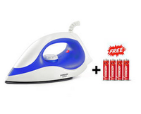 Eveready DI100 750 W Dry Iron (White & Blue)@374  MRP 699 [last Deal 500]