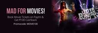 (Live) Paytm FLAT 100 Cashback on booking 2 movie tickets