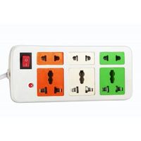 (Loot) Coloured Power Strip Extension Cord 3 + 3 @55/- Mrp 399/- at Shopclues