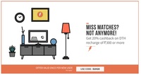 [New Users] 20% cashback on D2H recharge at FreeCharge