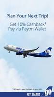 Get 10% cashback upto Rs.400 when you pay via Paytm wallet @GoAir 