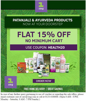 15% off on Patanjali Products 