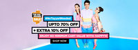 Get Upto 70% off + Extra 10 % off on The Big Brand Sale 