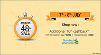 Amazon 48 hour sale - All Offers in One place + 10% Extra Cashback on Standard Chartered Cards..