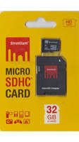 Strontium 32GB Micro SDHC Memory Card With Adapter