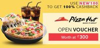 Get 100% cashback on Pizza Hut Voucher and other deals (Valid for All Users)