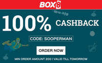 Get 100% cashback on minimum order of Rs.200