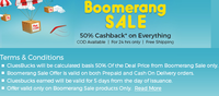 24 Hours Boomerang Sale : 50% CluesBucks On All Orders