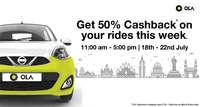 Flat 50% cashback (upto Rs.75) for Bangalore riders
