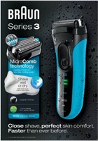 Braun Series 3 3040 Rechargeable Wet & Dry Electric Foil Shaver for Men 