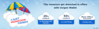 Monsoon Dhamaka Offer - 50% Cashback on first Load Money + 25% Cashback on 1st Recharge/Bill payment Offer