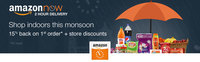 15% cashback on 1st Order as Amazon.in Gift Card (Valid in Delhi & Bengaluru)