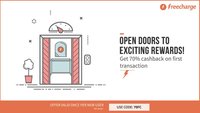 Get 70% Cashback (Upto Rs.75) on First Transaction