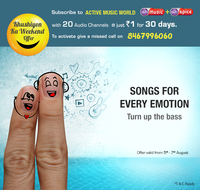 Videocon d2h Khushiyon Ka Weekend Offer - Active Music World