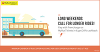 Get 20% cashback when you pay with Freecharge on MyBusTicket 