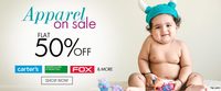 Flat 50% OFF on Branded Kids Clothing 