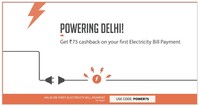 Get Rs 75/- Cashback on your First Electricity Bill Payment