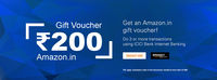 Do 3 or more transactions using ICICI Bank Internet Banking and get an Amazon.in gift voucher worth ₹200.