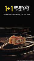 Get 100% Cashback on 2nd Movie Ticket