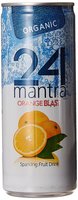 24 Mantra Organic Orange Blast/Berry Blast/Lemon Green Tea/Apple Blast Blast, 250ml