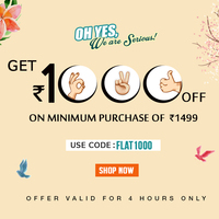 Flat 1000 off on 1499 on yepme till 12am 