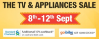 Amazon : The Great TV & Appliances Sale - 8th to 12th Sept.