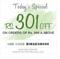 Get Rs.301 off on all orders above ₹999