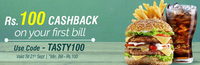 Get 100% Off on your First Food Bill
