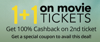 Get 100% Cashback On The Ticket Price Of One Movie Ticket