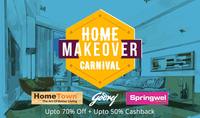 Home Carnival :  Upto 70% Off + Upto 50% Cashback
