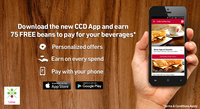 Download New CCD App & Get 75 Free Beans for Beverages