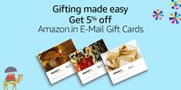Get 5% Off on Amazon.in Email Gift Cards | 1st - 5th October 2016