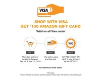 Shop with Visa Get Rs.100 Amazon Gift Card 
