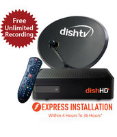 Dish TV HD+ Recorder Connection 1 Month Titanium Full On HD Pack with Express Installation