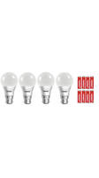 Eveready 9 Watt Cool Daylight Led Bulb (4 Bulbs With 8 AA Batteries Free)