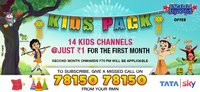 Tata Sky Jingalala Saturdays : Kids pack at Rs 1 for first month