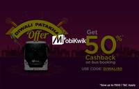 Get 50% Cashback on Bus Booking