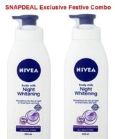 Nivea Night Whitening Body Lotion 400ml-Pack of 2