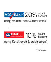 20% Instant Discount Using YES BANK Credit & Debit Cards & 10% with kotak bank