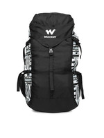 Wildcraft Unisex Black & Grey Printed Rucksack 