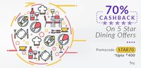 Littleapp - 70% cashback on star dining (All Users)