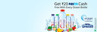 Get 20 Paytm cash with every bottle of Ocean Fruit water