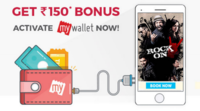 Get Rs 150 on activating bookmyshow wallet
