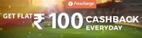 Pay Using Freecharge Wallet And Get Flat Rs.100 cashback On Your Transaction