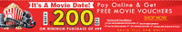 Purchase Worth Rs.499 Or More & Pay Online To Get Movie Voucher Worth Rs.200 