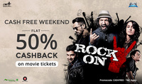 50% Cashback on Movie Tickets  (Upto Rs. 150)