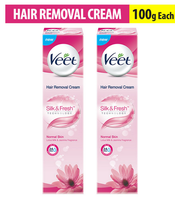 Veet Hair Removal Cream-Normal Skin - 100 g (Pack of 2)