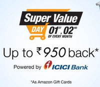 Amazon Super Value Day | 1st to 2nd December, 2016