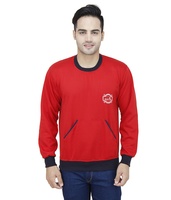 Eprilla Red and Navy Blended Cotton Sweatshirt