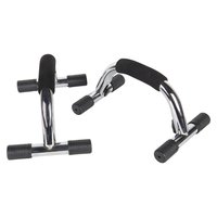 Strauss Push Up Bar, Pair (Black/Silver)